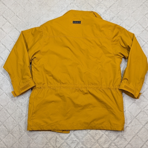Eddie Bauer Jacket Mens M Yellow Gold Parka Field Barn Weatherproof Wool Lined - Picture 8 of 9